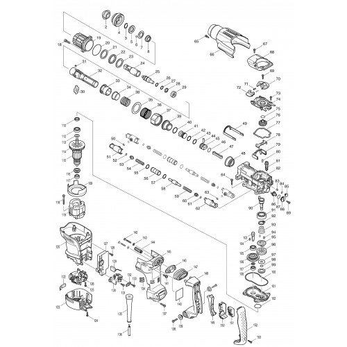 Запчасти для перфоратора Makita HR3210C