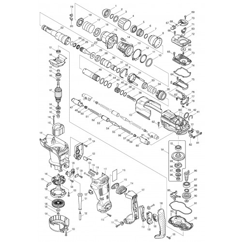 Запчасти для перфоратора Makita HR4011C