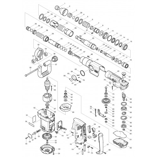 Запчасти для перфоратора Makita HR4500C