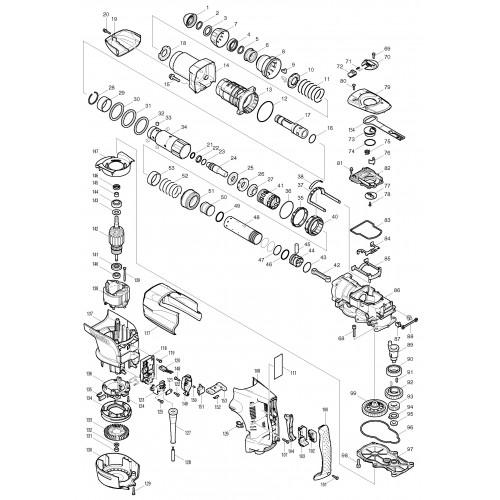 Запчасти для перфоратора Makita HR5201C