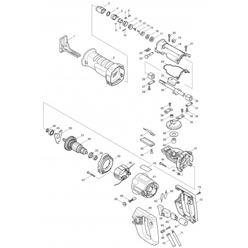 Запчасти для сабельной пилы Makita JR3050T