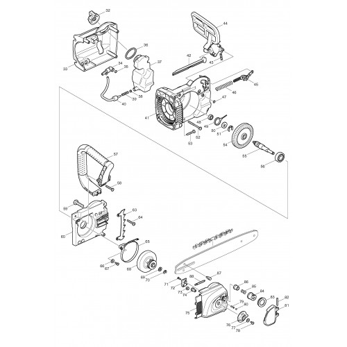 Запчасти для пилы Makita UC4530A