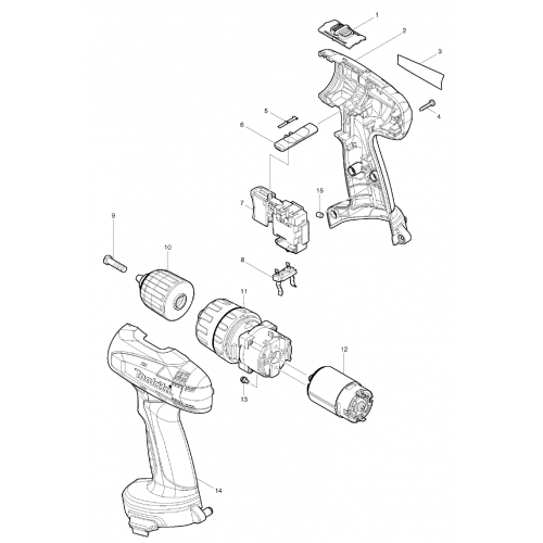 Запчасти для шуруповерта Makita 8281D