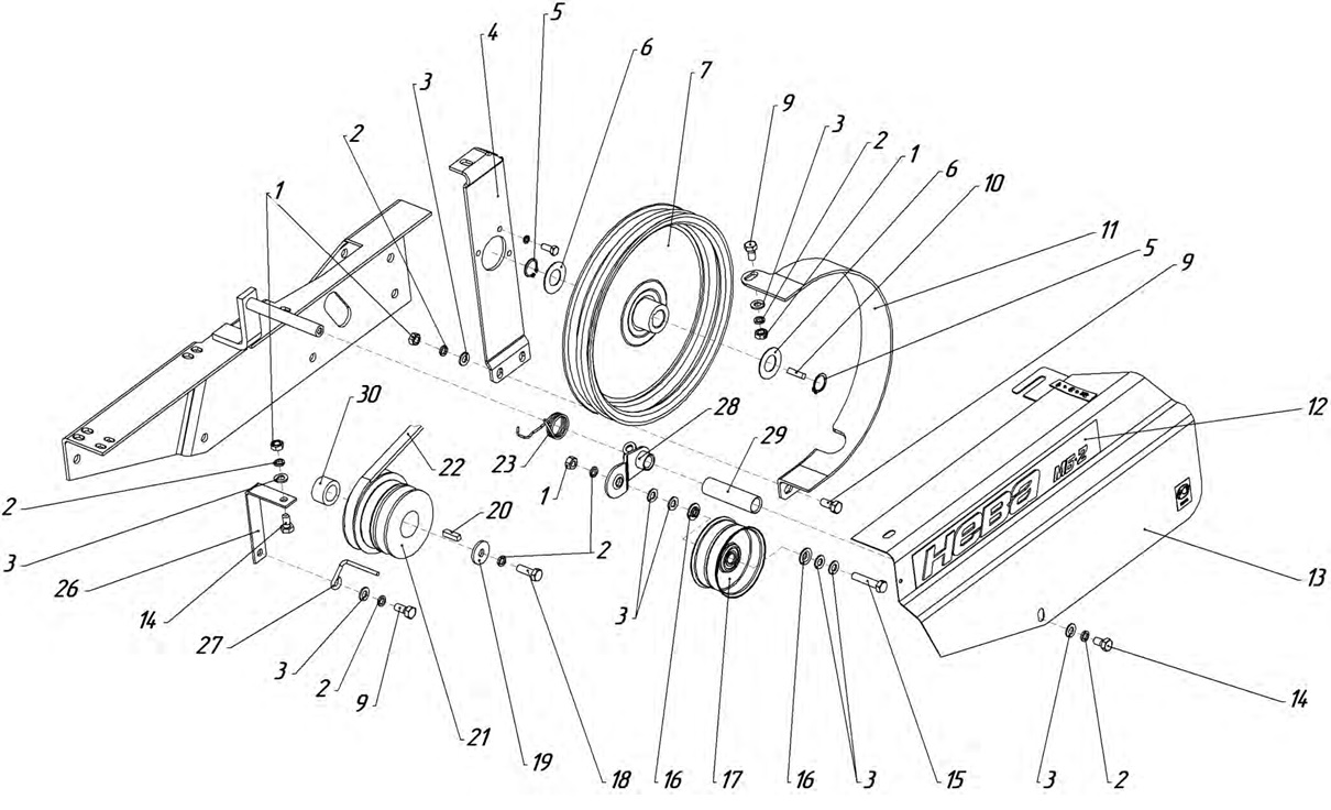 Схема ремней нива мотоблок