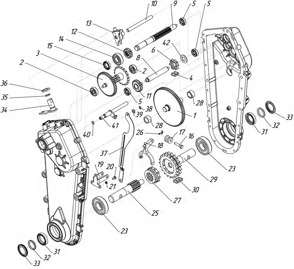 Схема редуктора мотоблока нева